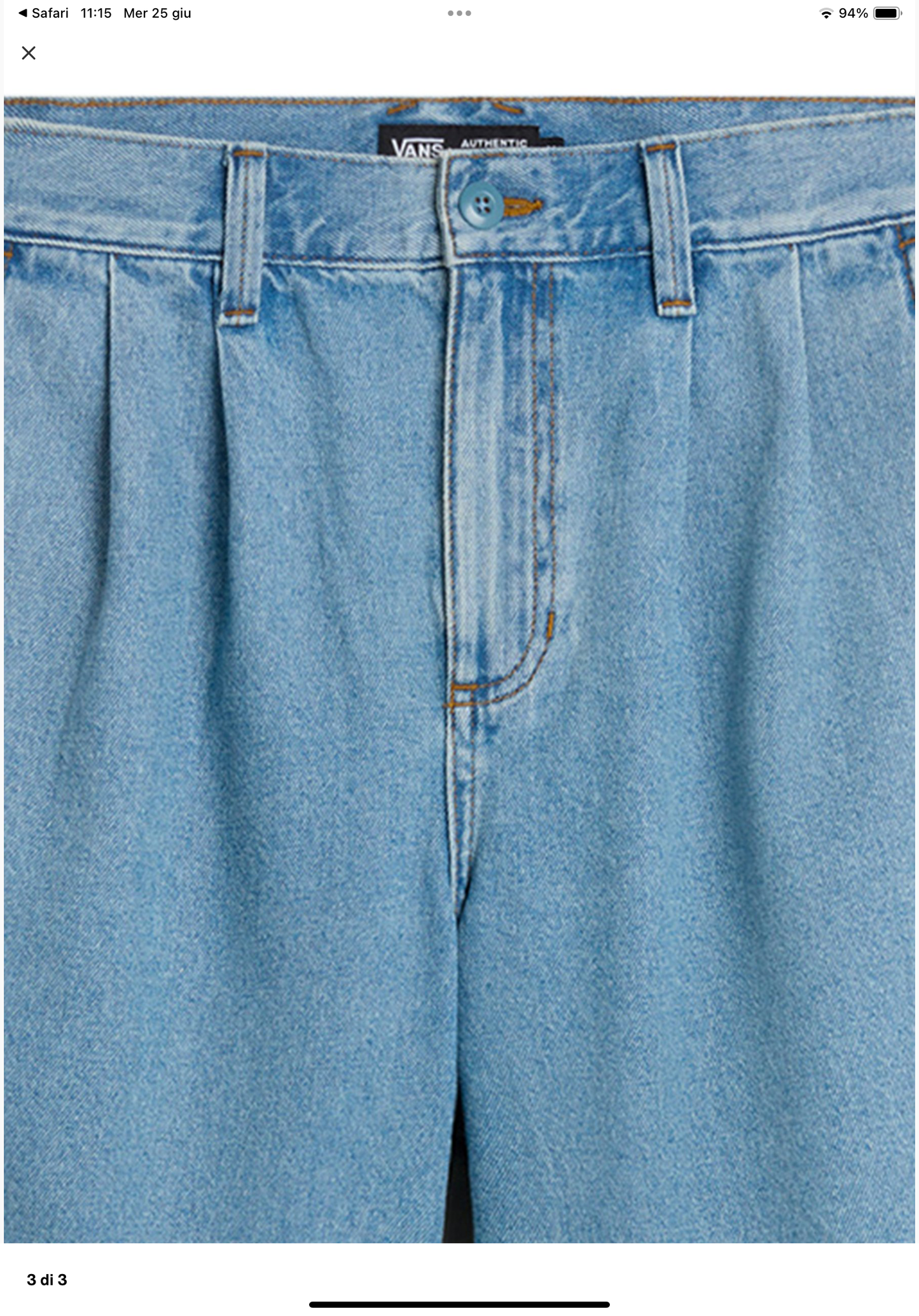 VANS AUTHENTIC CHINO SHORT DENIM