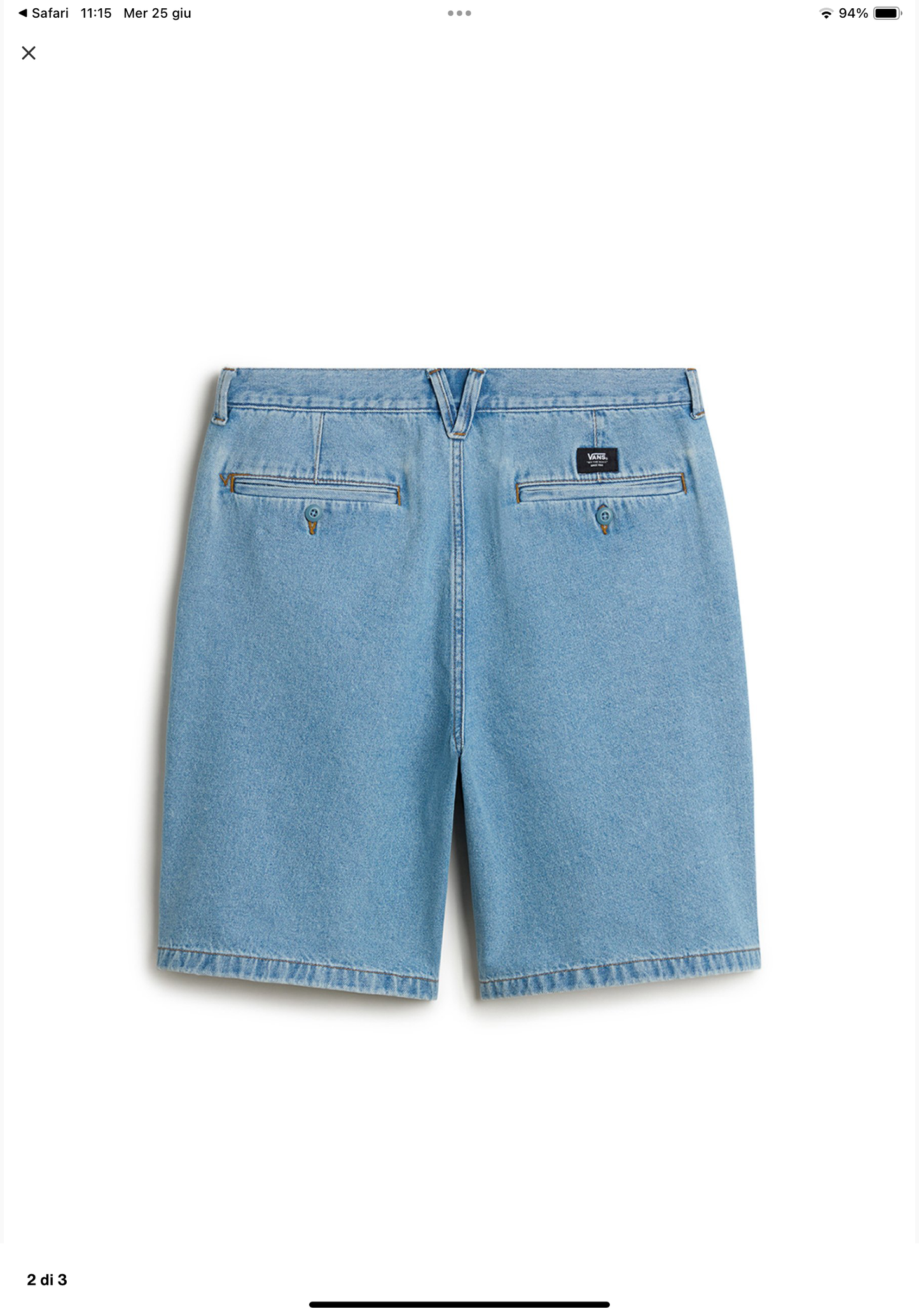 VANS AUTHENTIC CHINO SHORT DENIM