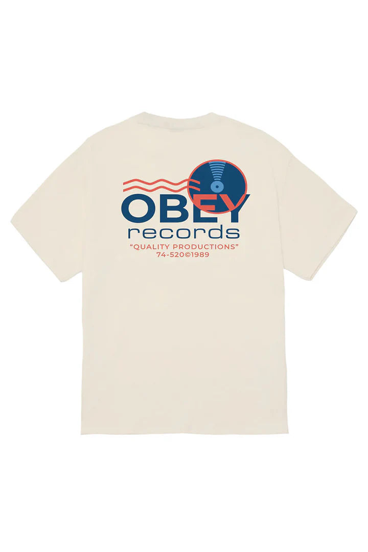 Obey records sound waves t-shirt