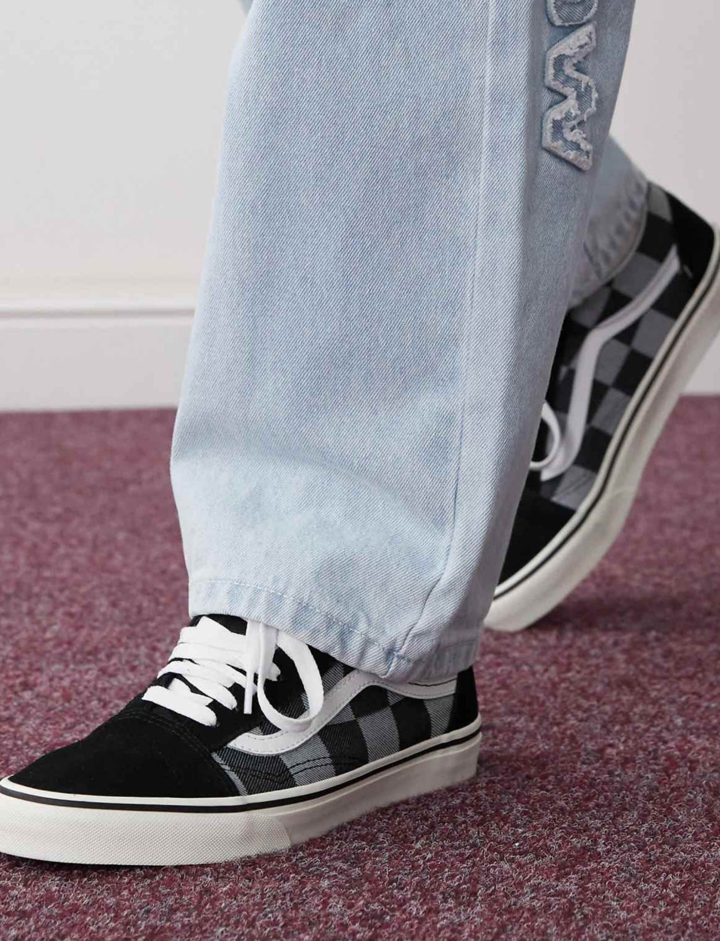 VANS MONO CHECKBOARD BLACK