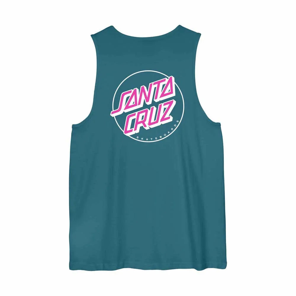 Santa Cruz partial dot vest teal