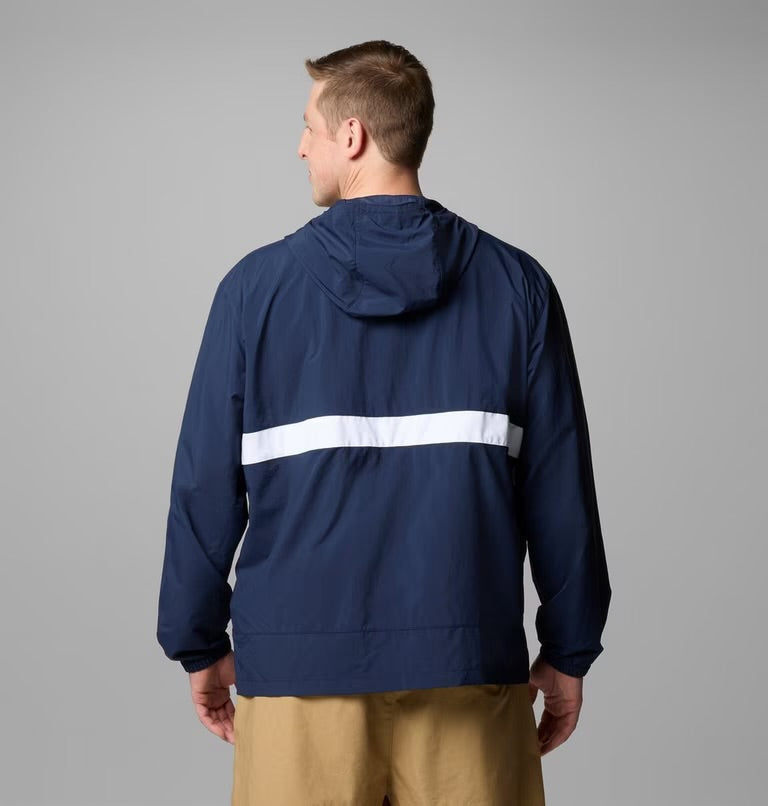 Columbia spire valley hooded windbreaker blue