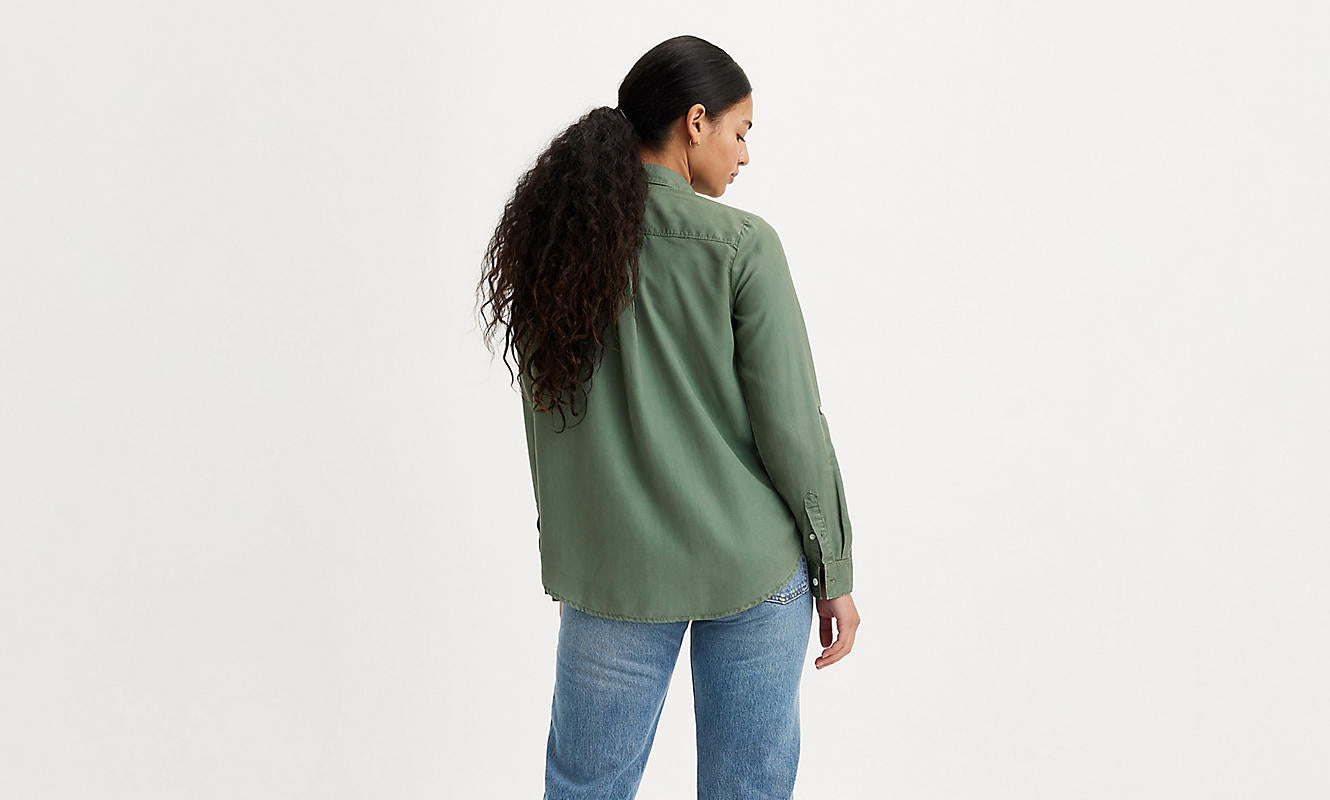 Levi’s Doreen utility shirt dark forest