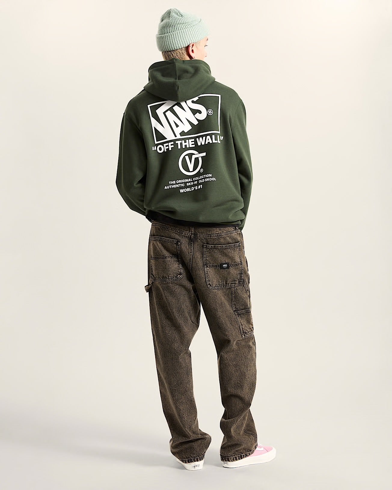vans stockpile pullover hoodie green