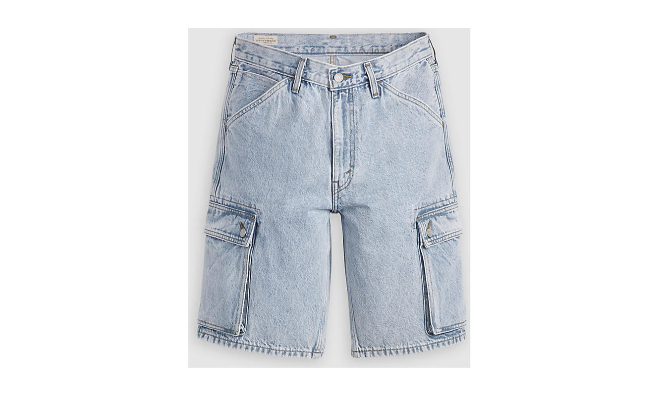 Levi’s 478 baggy cargo shorts denim