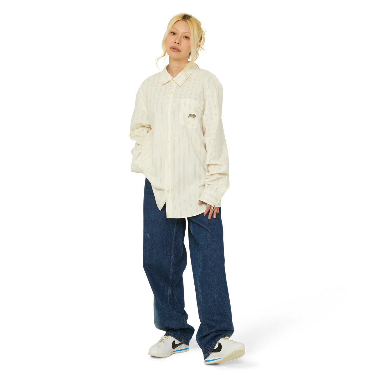 HUF Classic arch Oxford shirt bleach