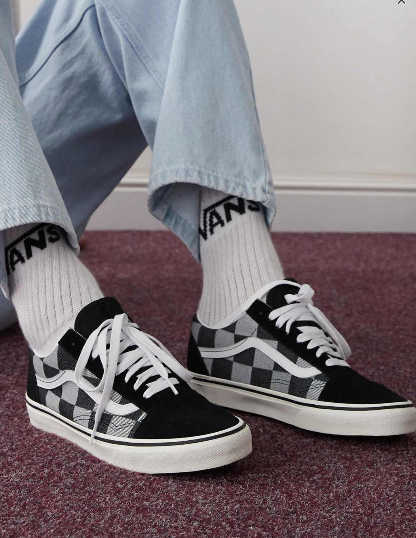 VANS MONO CHECKBOARD BLACK