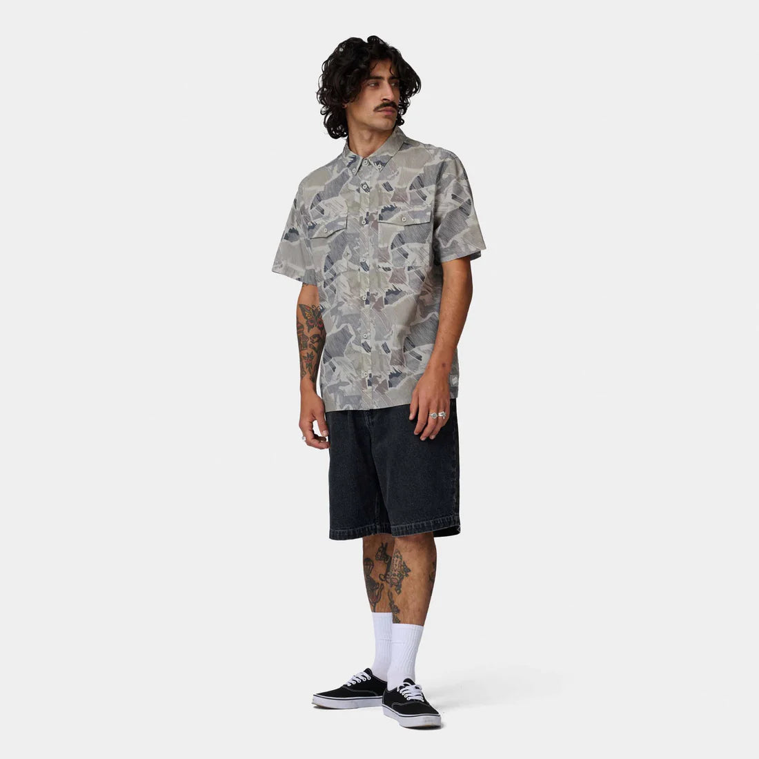Santa Cruz Nico ss shirt woodcut camo