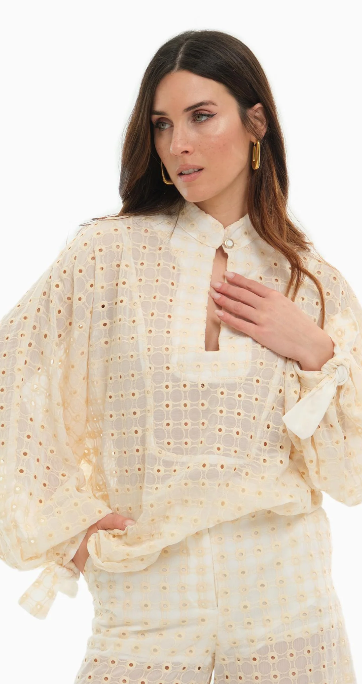 Bohemian vi camicia traforato