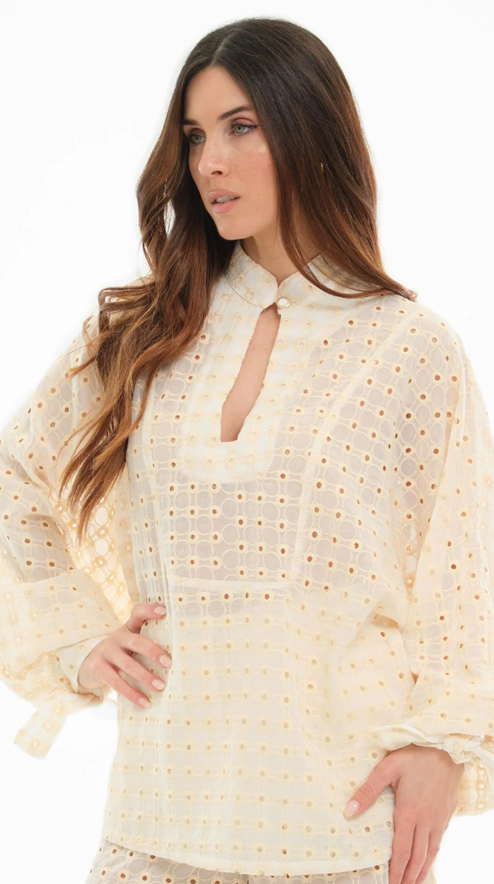 Bohemian vi camicia traforato