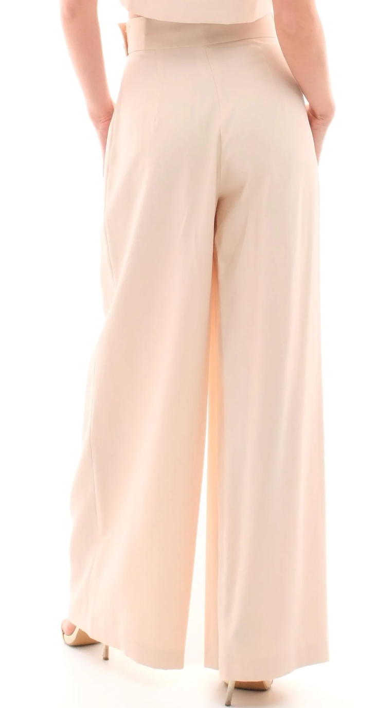 BOHEMIAN VI PANTALONE PALAZZO AVORIO