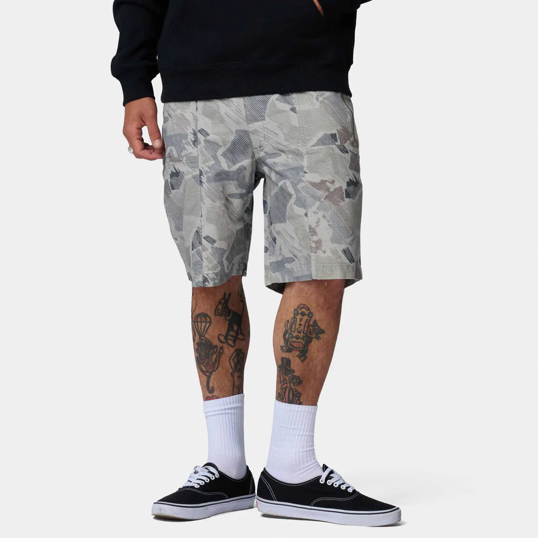 Santa Cruz Clyde shorts woodcut camo