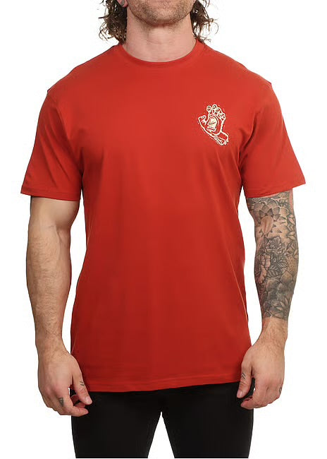 santa cruz stamped screaming hand t-shirt ketchup
