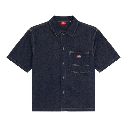 Dickies denim shirt ss rinsed