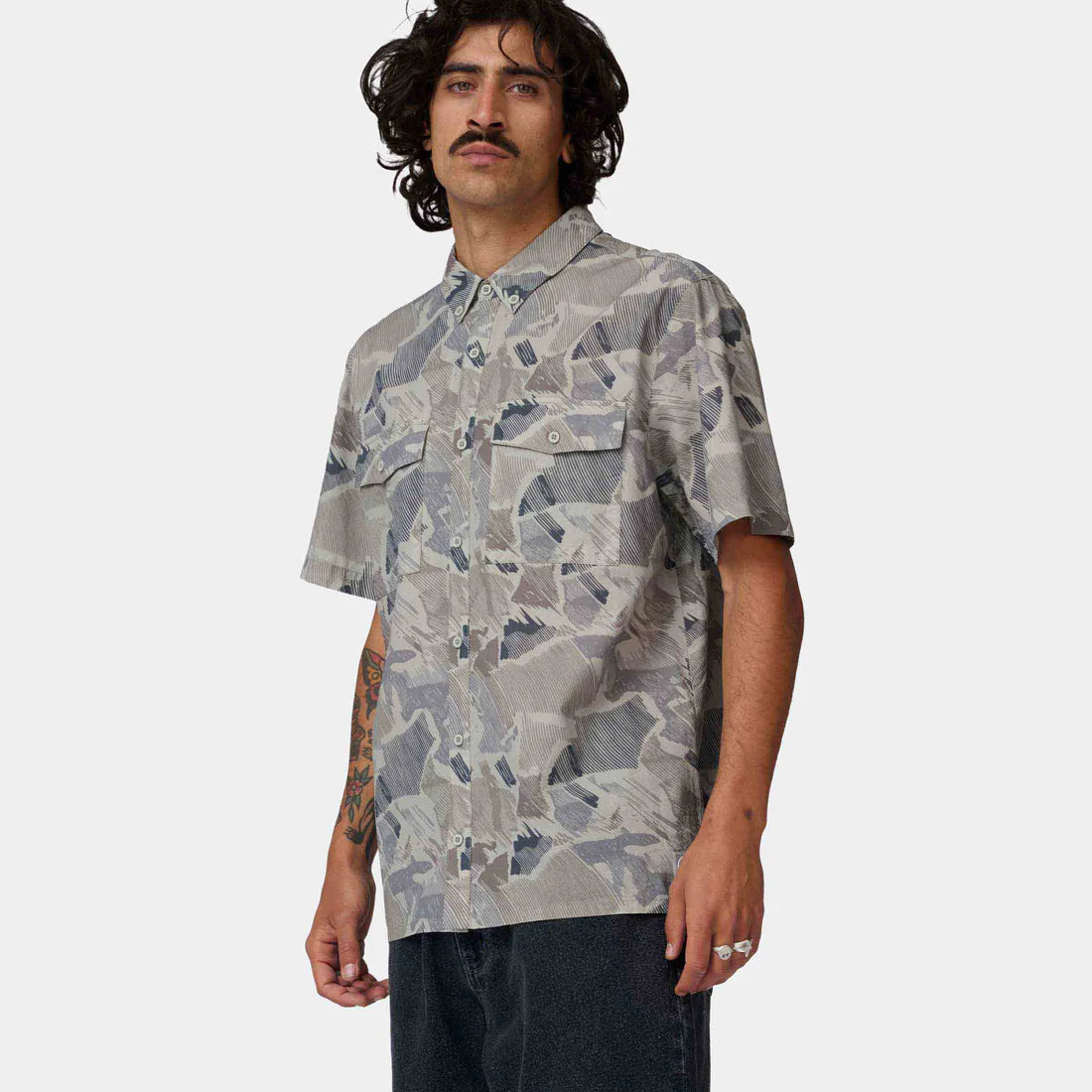 Santa Cruz Nico ss shirt woodcut camo