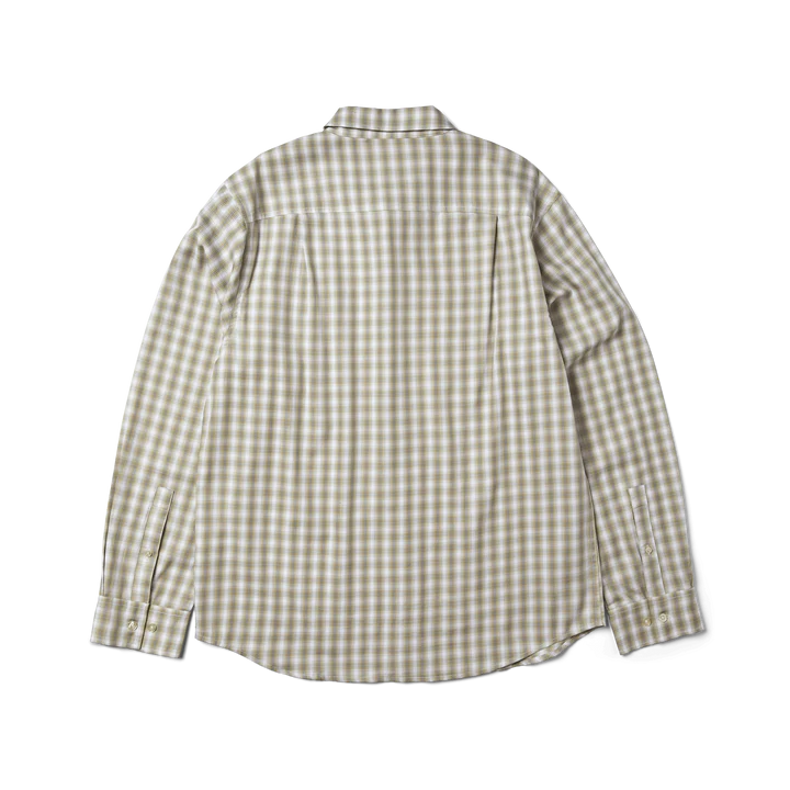 HUF H star Ls plaid shirt putty