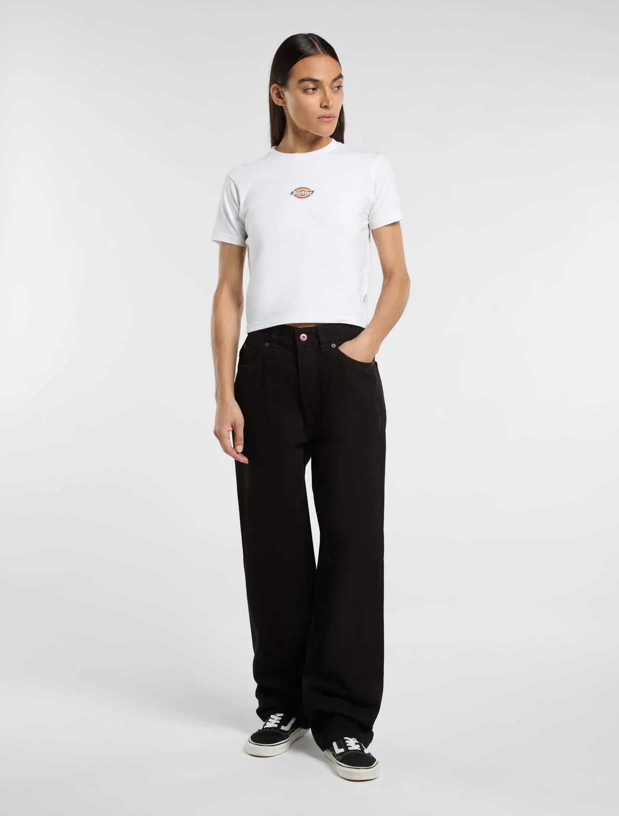 dickies maple valley reg tee white