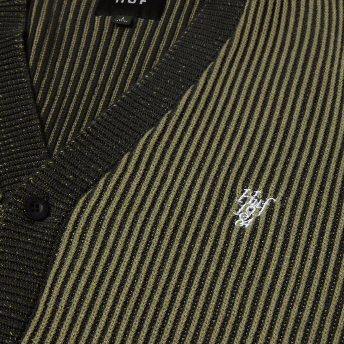 HUF repeater cardigan black