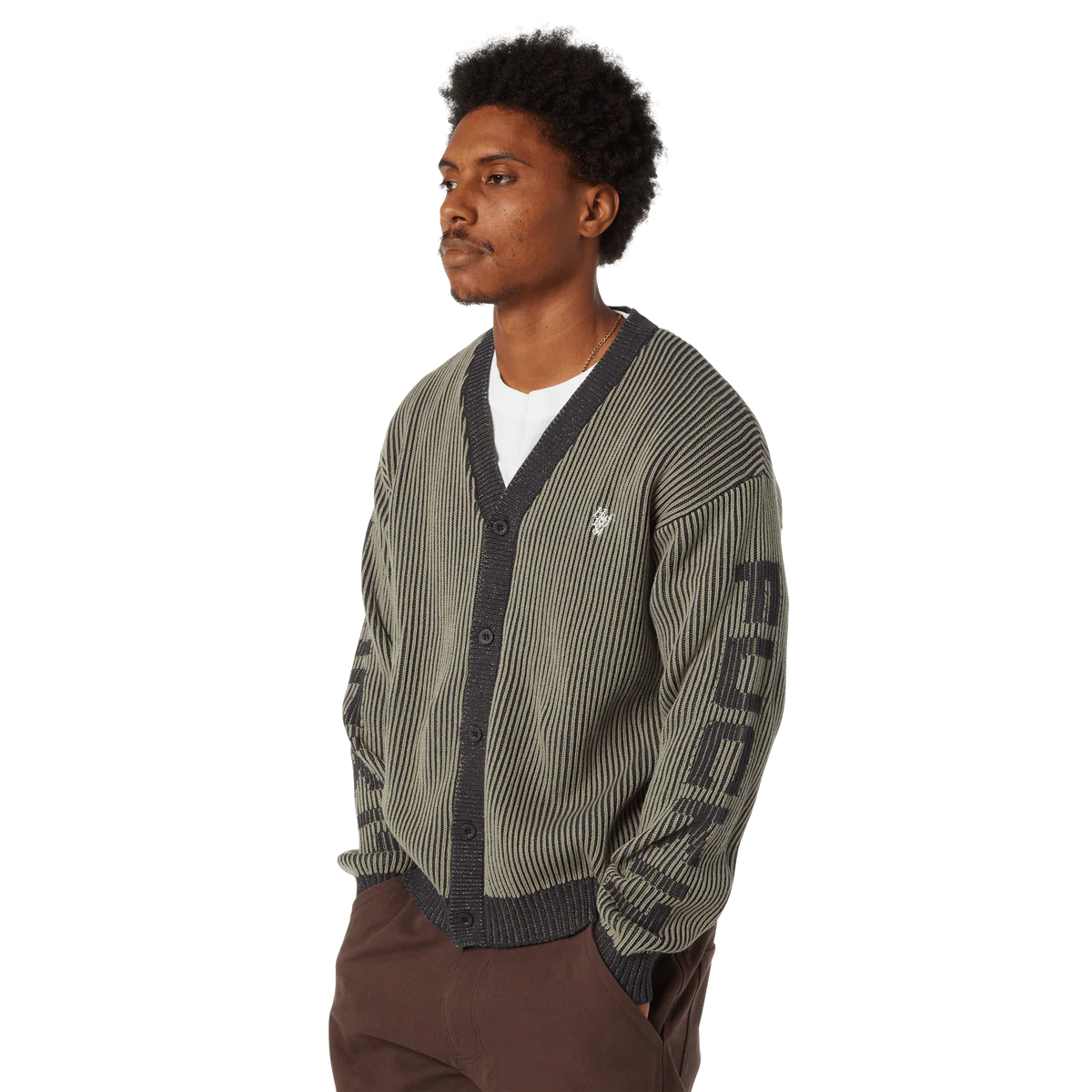 HUF repeater cardigan black