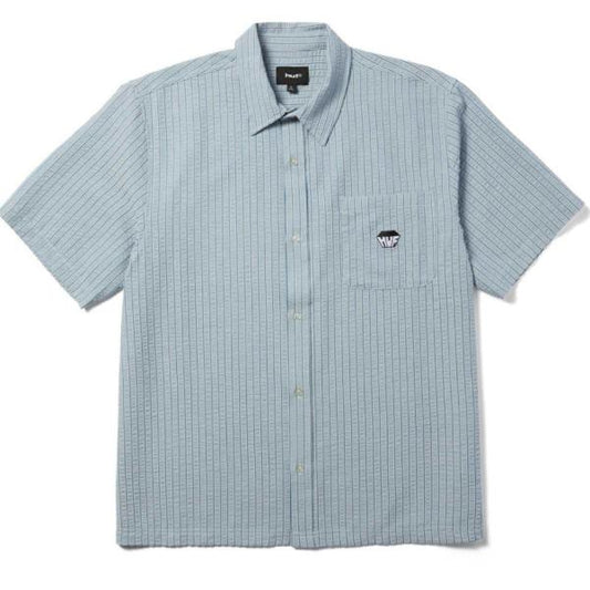 HUF Big Block Striped Shirt Light Blue