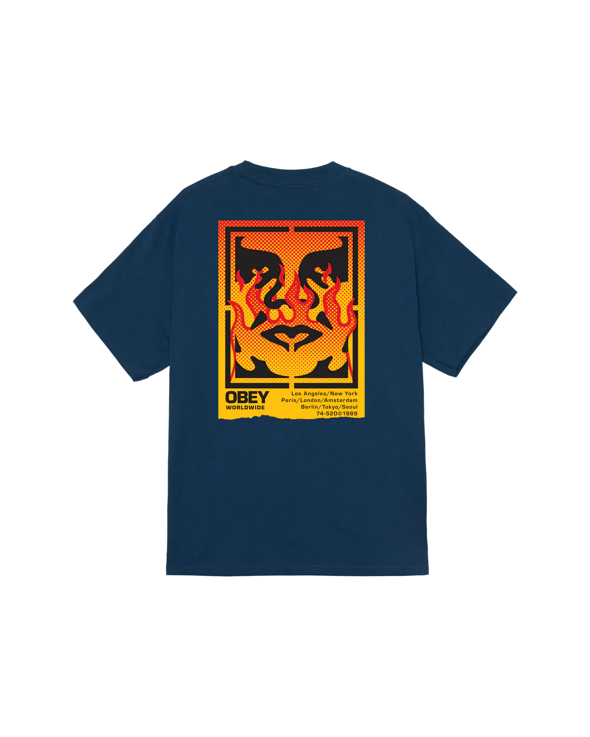 OBEY STENCIL FLAME T-SHIRT