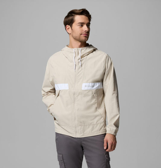 Columbia spire valley hooded windbreaker sand