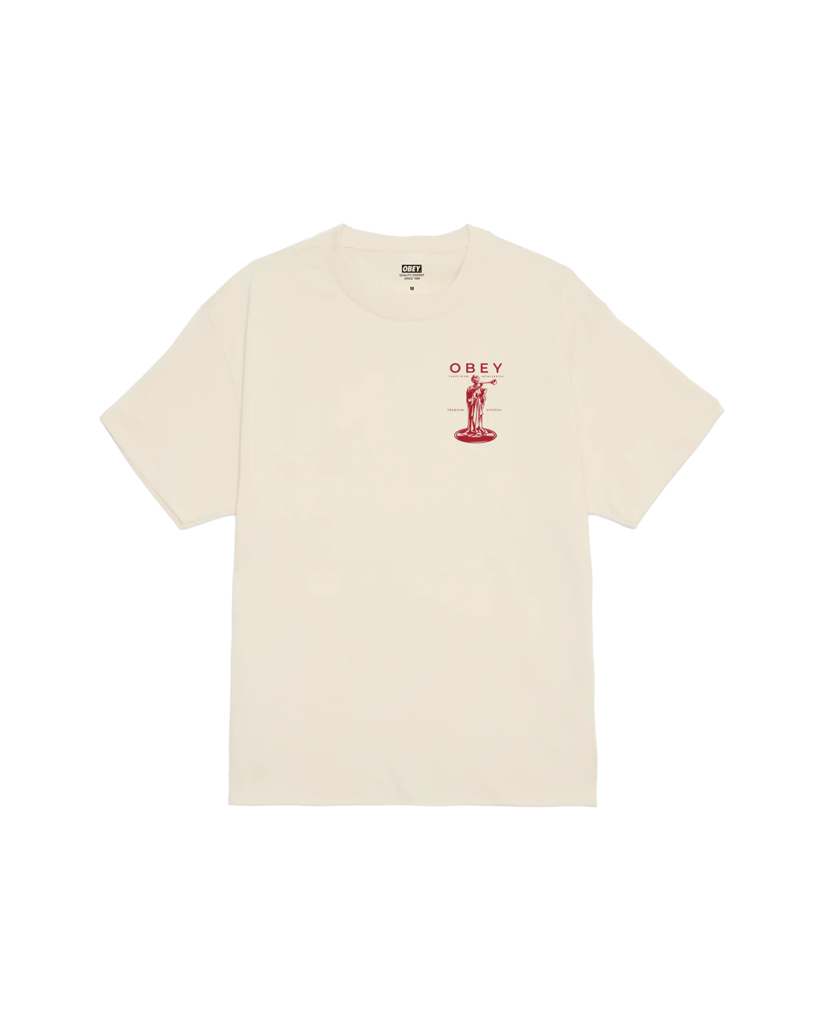 OBEY PREMIUM SOUND T-SHIRT CREAM