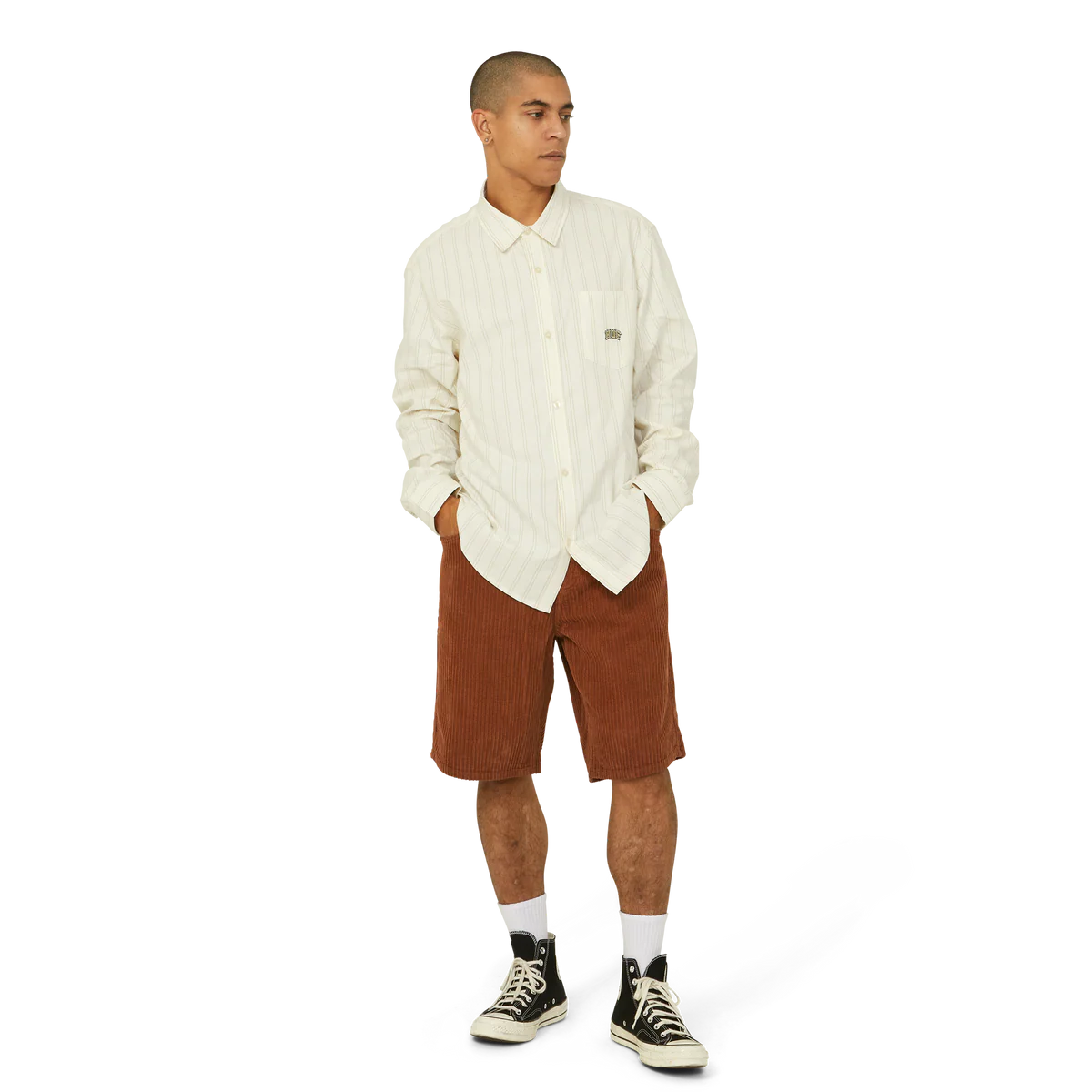 HUF Classic arch Oxford shirt bleach