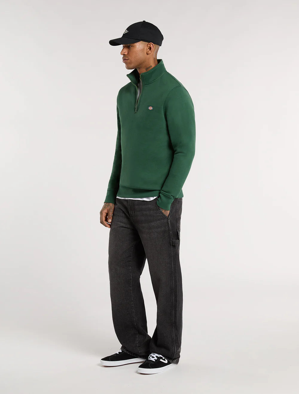 Dickies felpa Oakport zip green