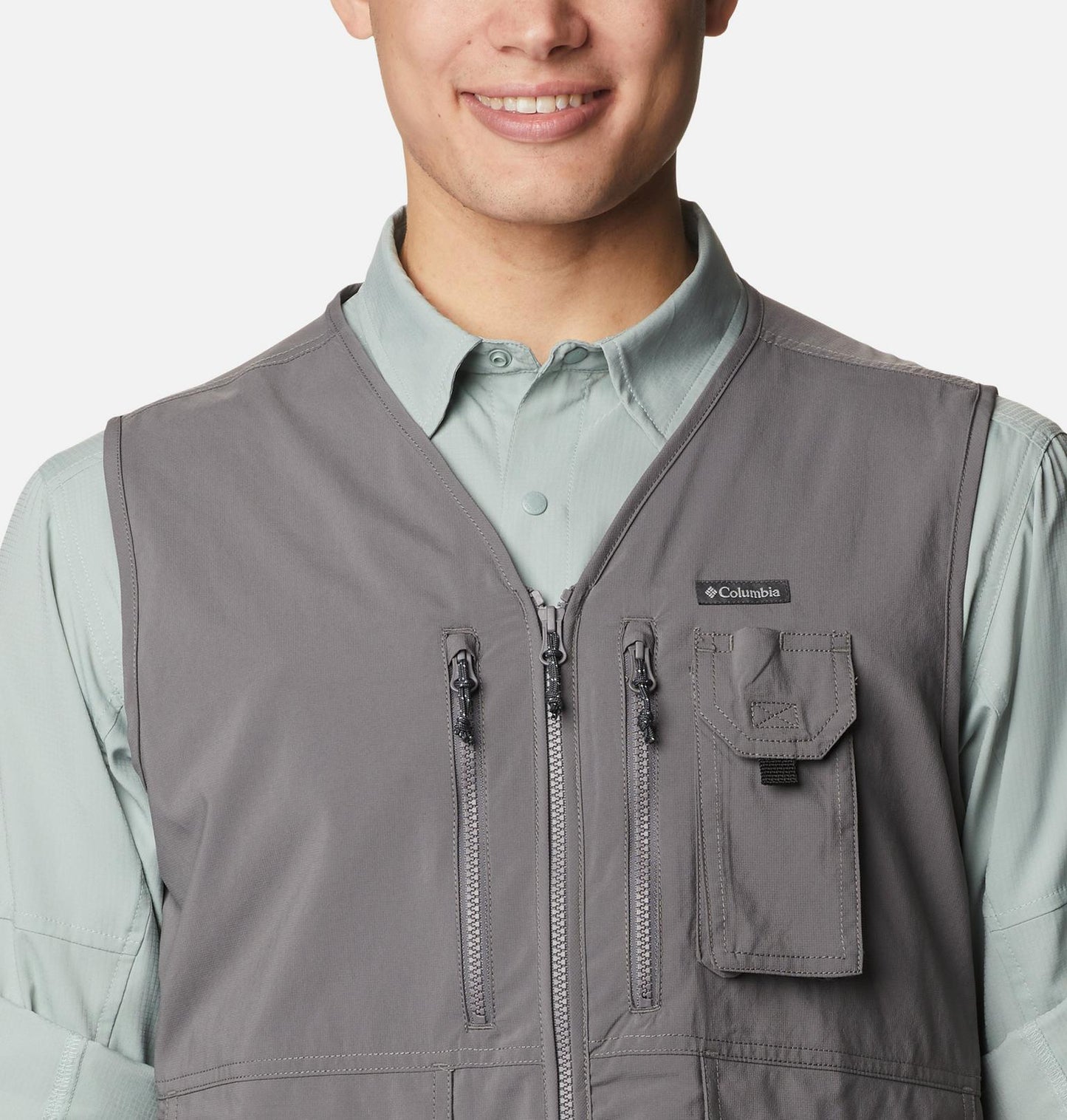 Columbia silver ridge utility vest grey
