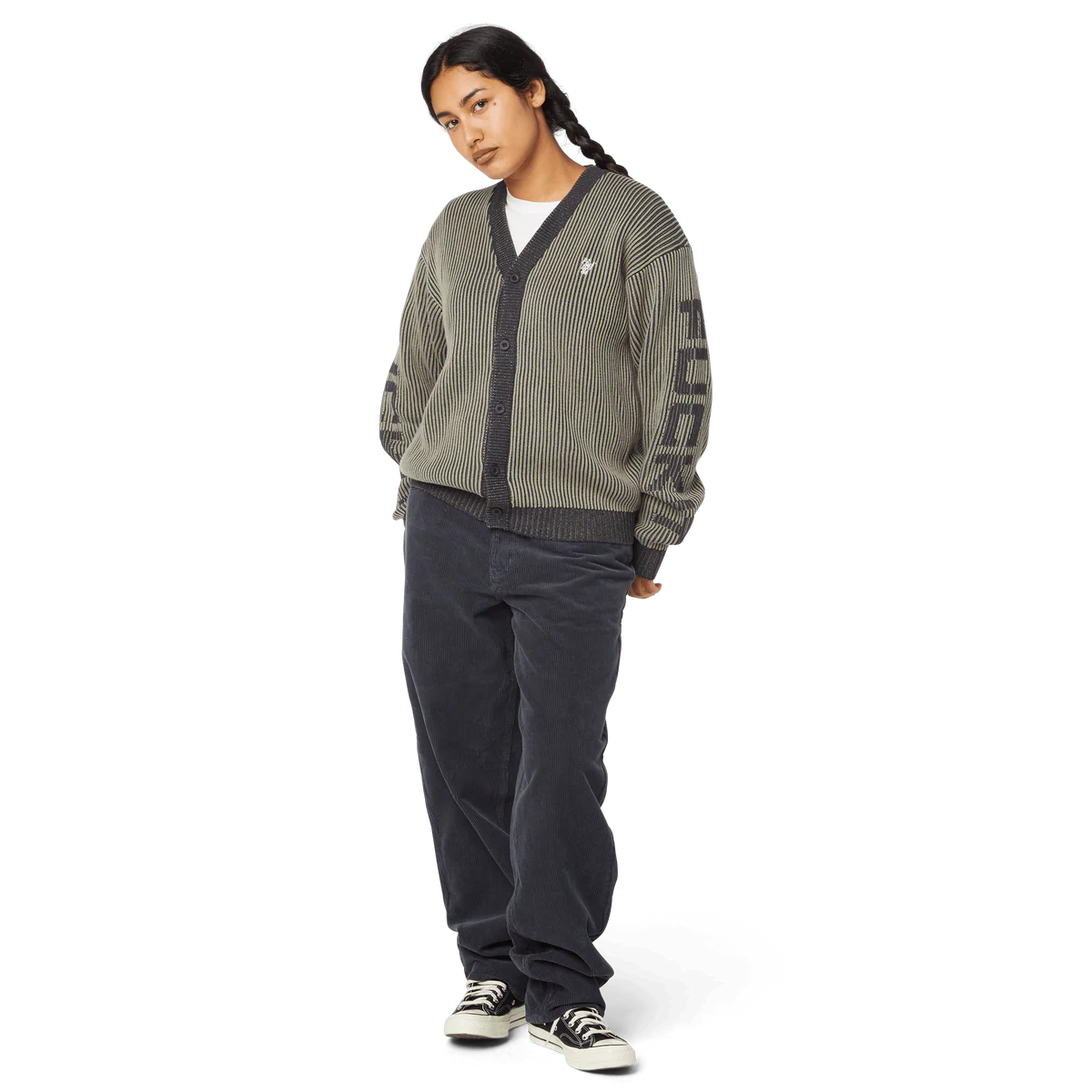 HUF repeater cardigan black