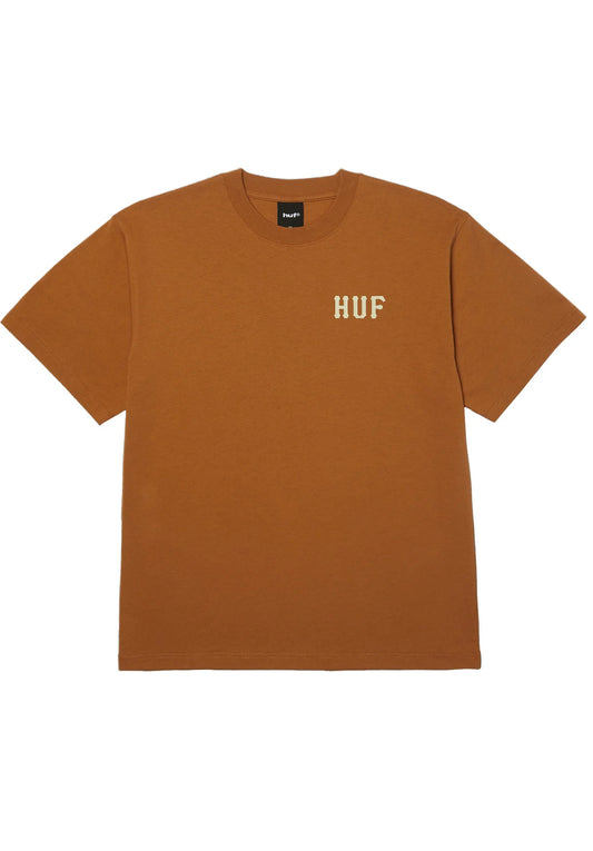 HUF Classic H tee brown