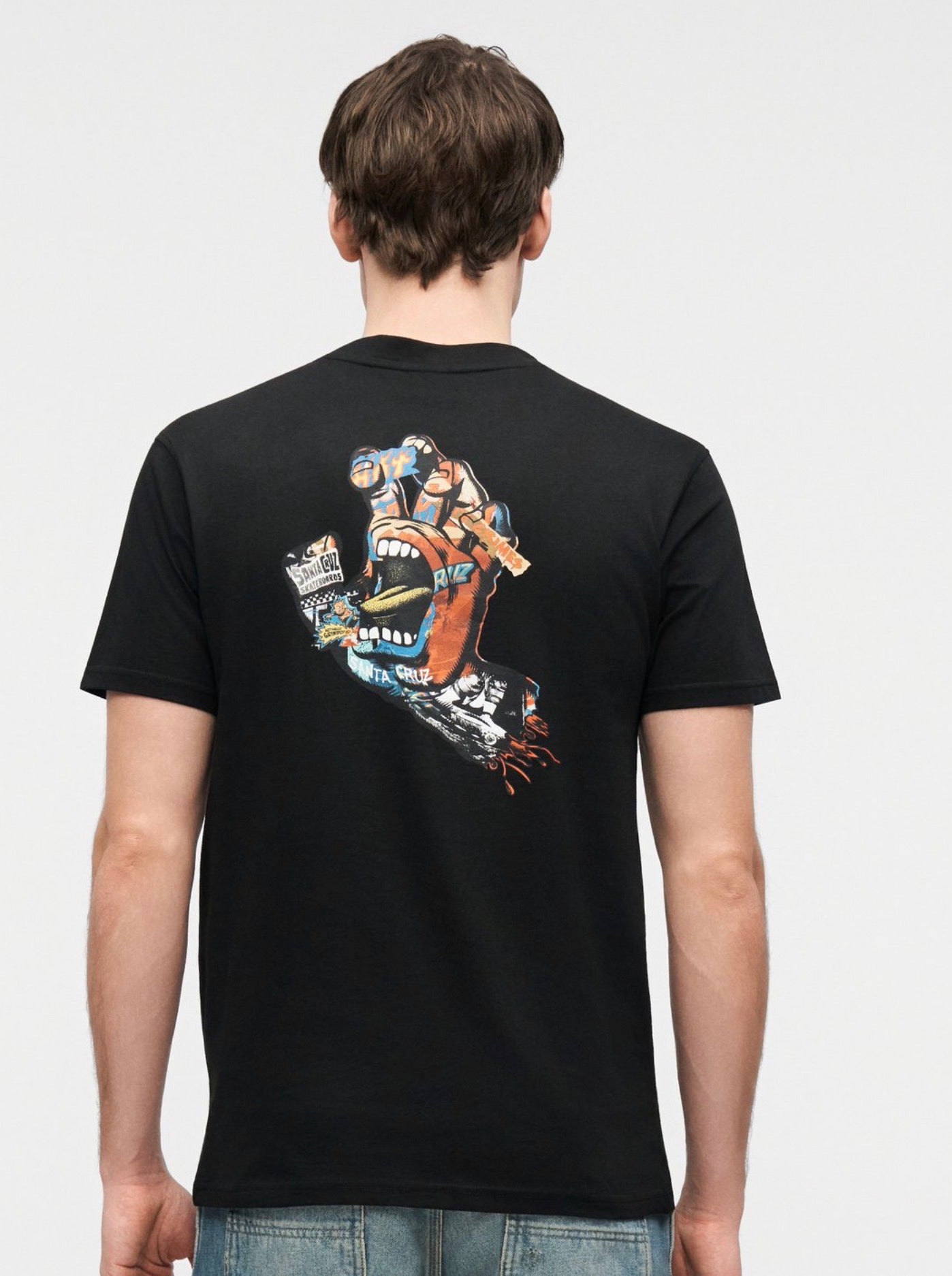 Santa Cruz collage hand t-shirt