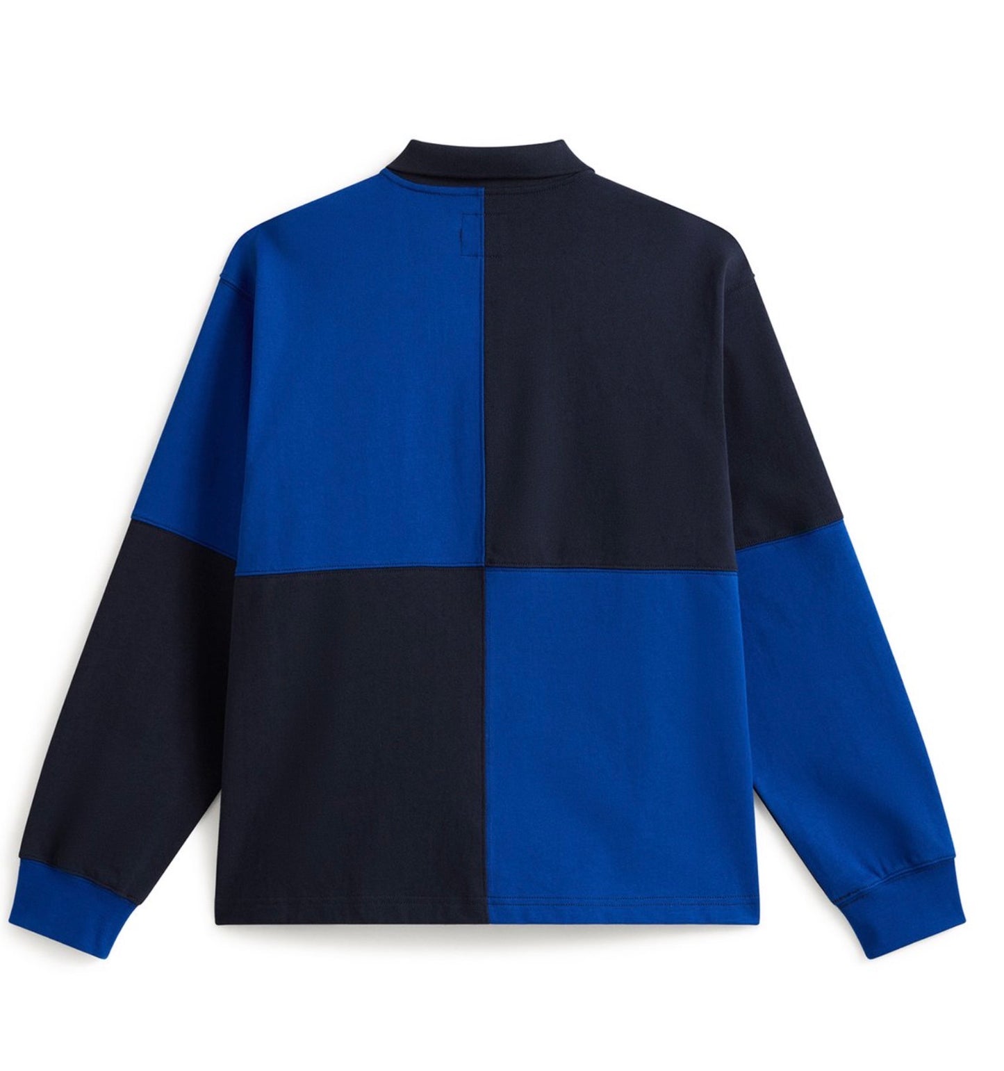 vans check rugby ls classic blue