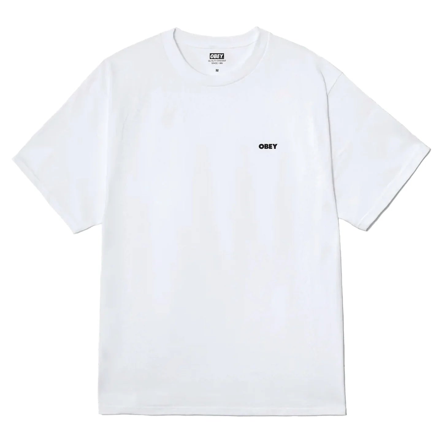 obey make art third tee white