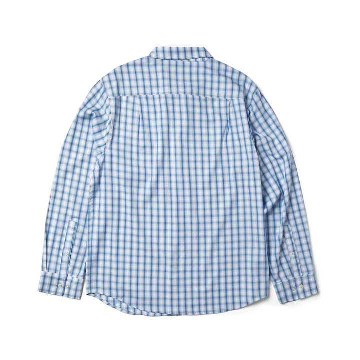 HUF H STAR PLAID SHIRT BLUE