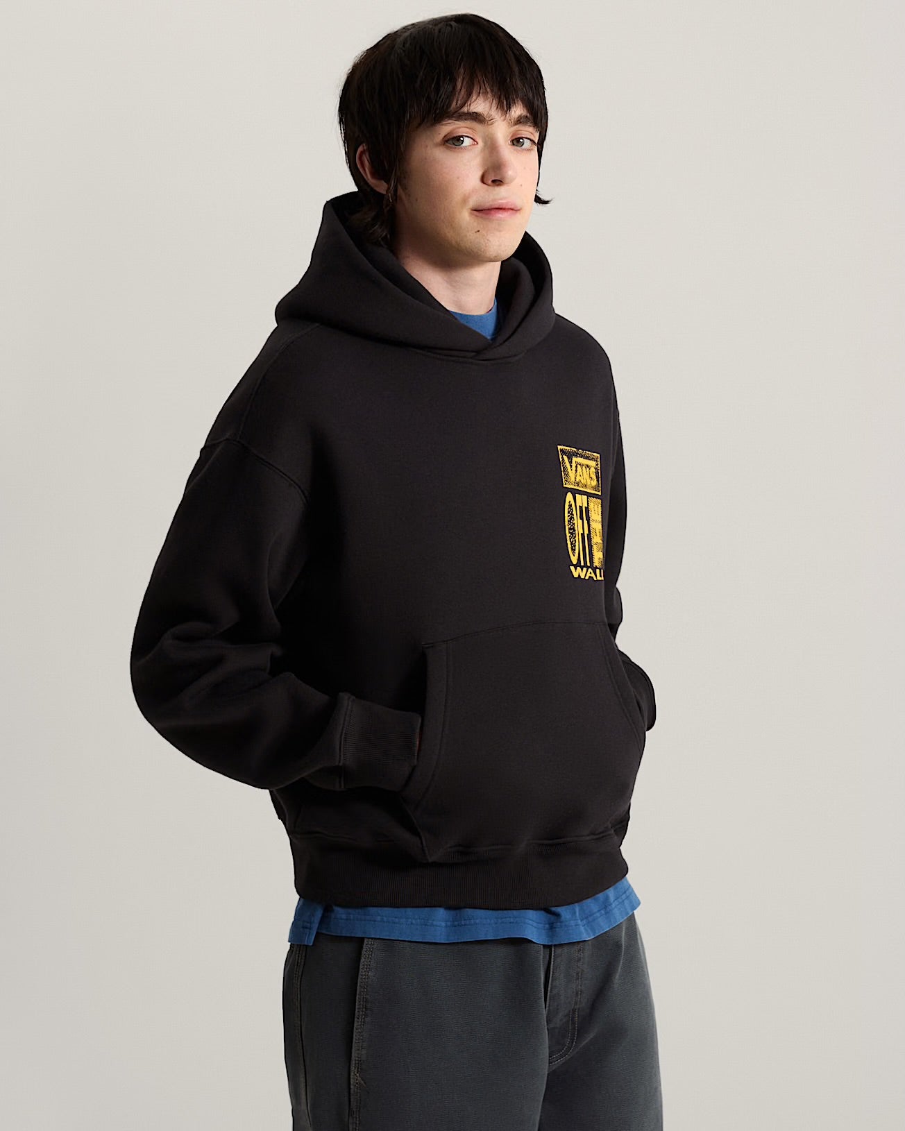 Vans cut and paste pullover black
