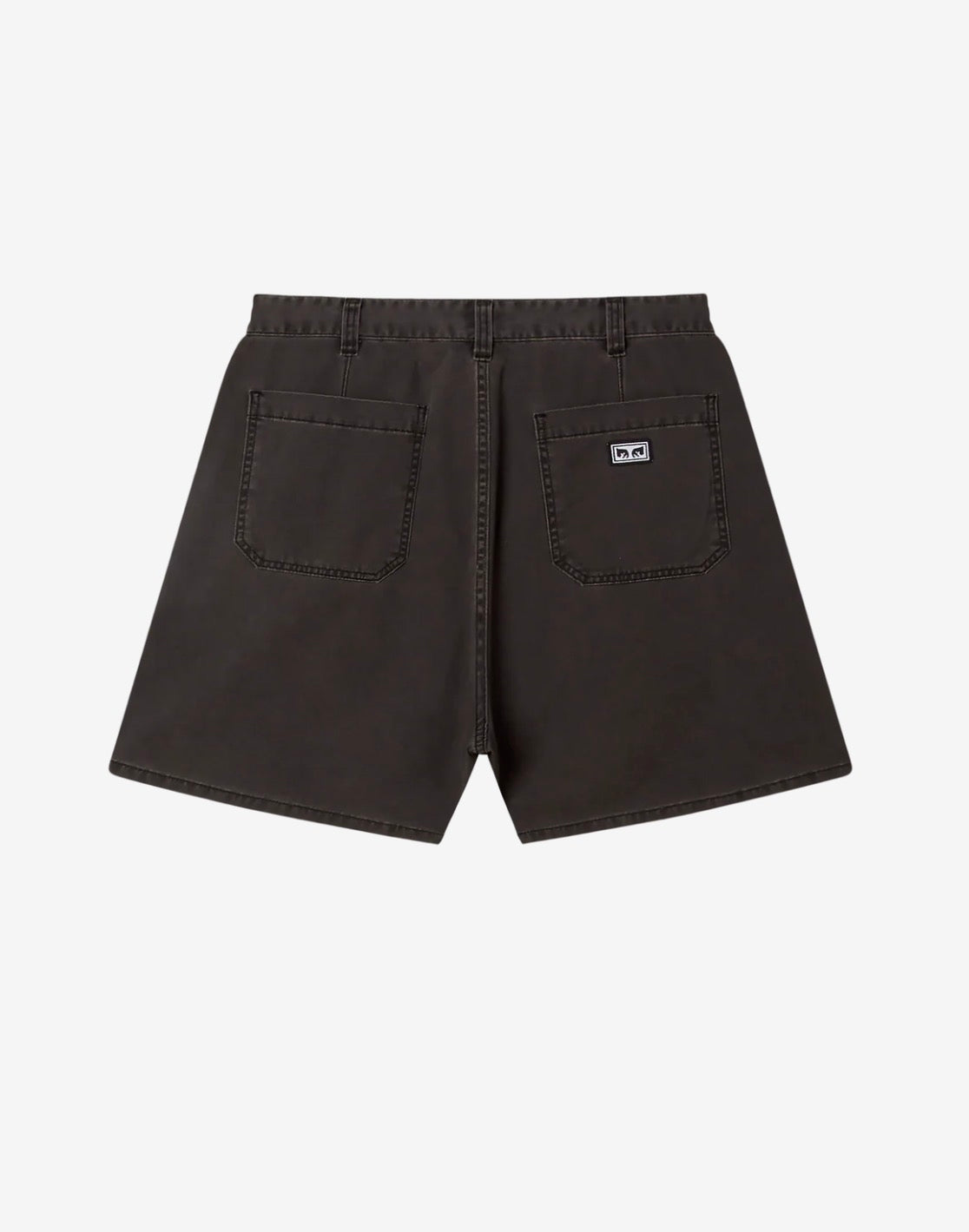 OBEY common short black faded wash