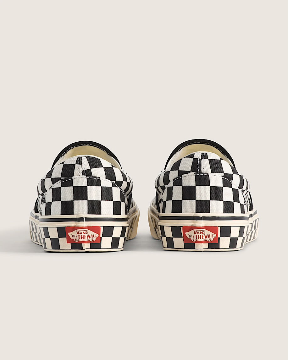 vans classic slip-on checkerboard black marshmallow