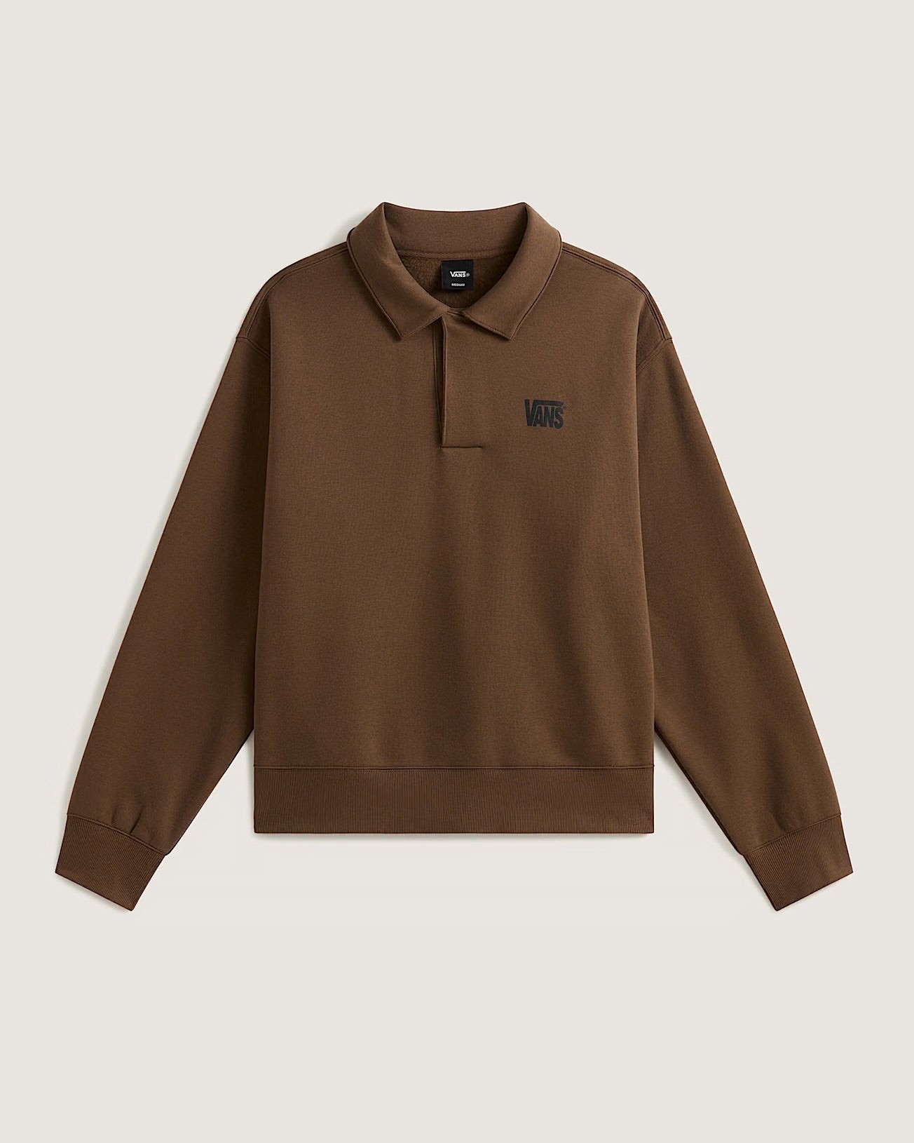 Vans polo fleece pull brown