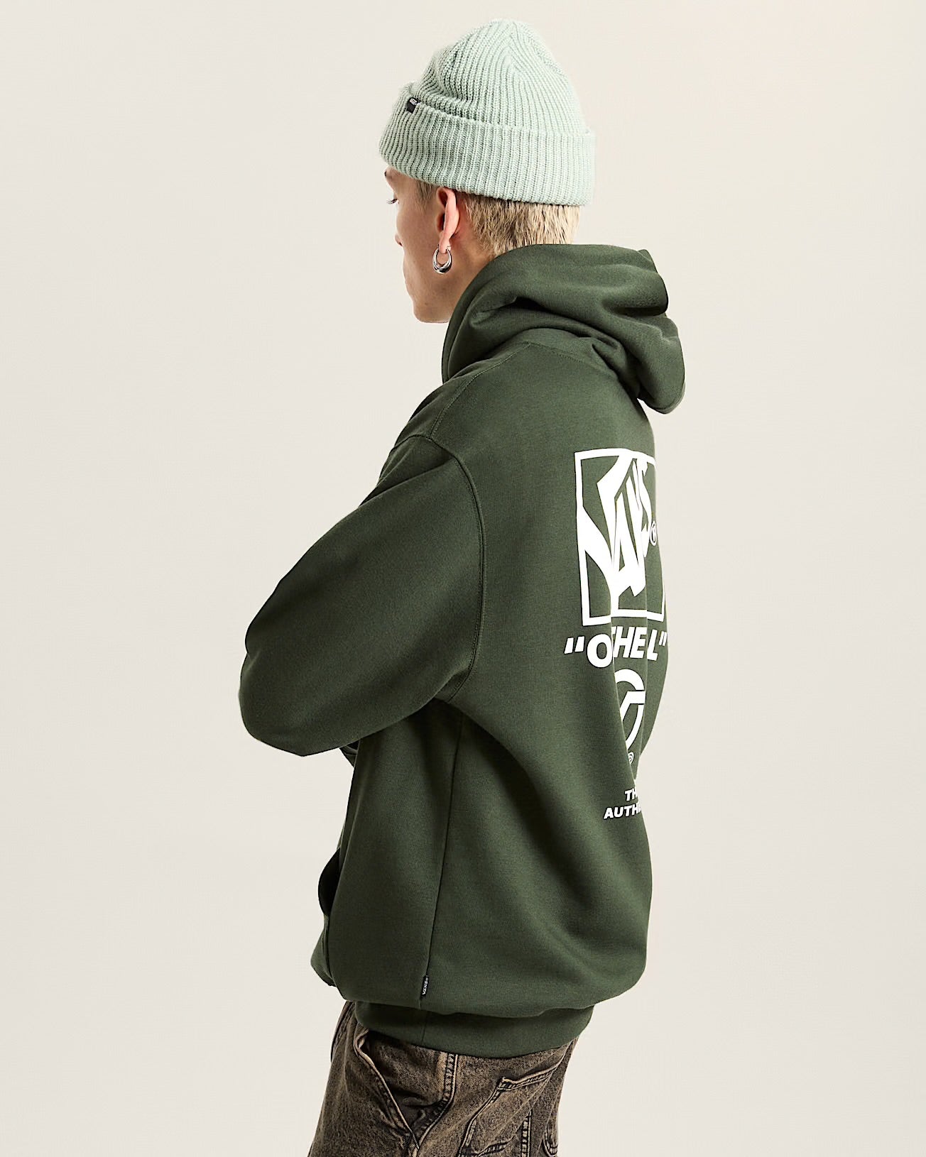 vans stockpile pullover hoodie green