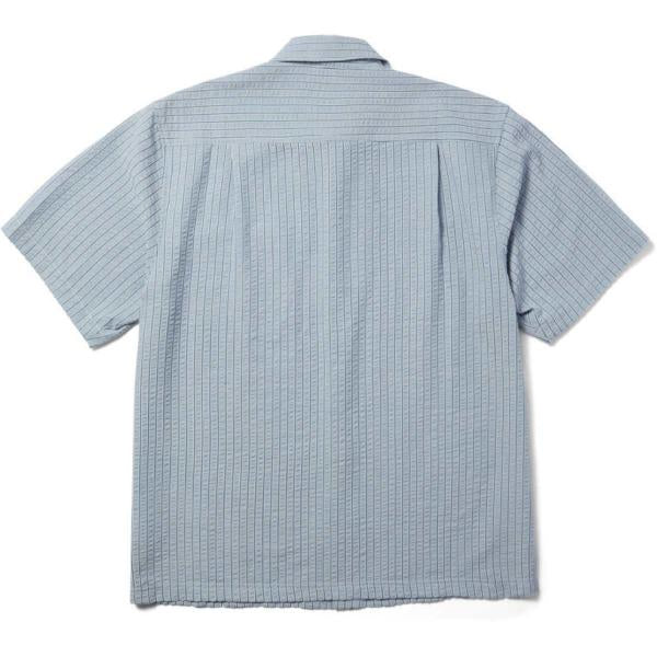 HUF Big Block Striped Shirt Light Blue
