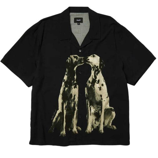 HUF DOGGED S/S RESORT SHIRT BLACK