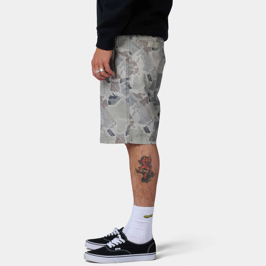 Santa Cruz Clyde shorts woodcut camo