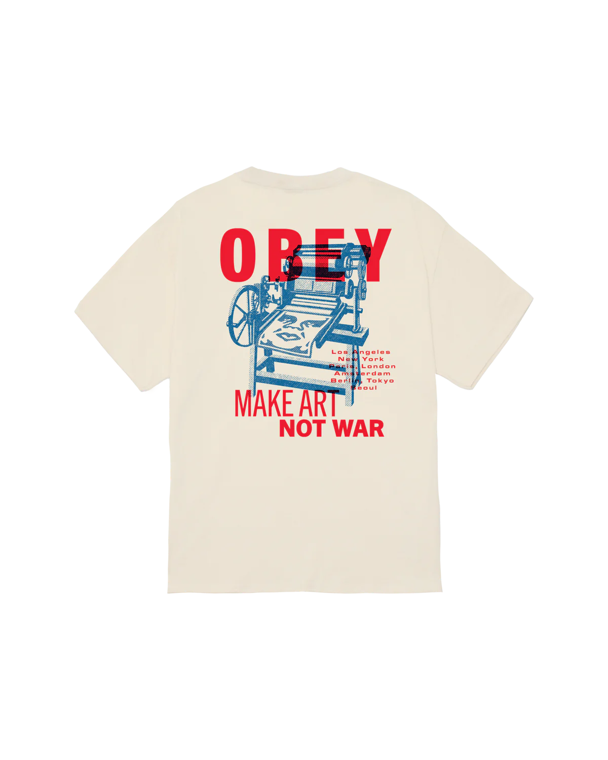 OBEY printing press t-shirt