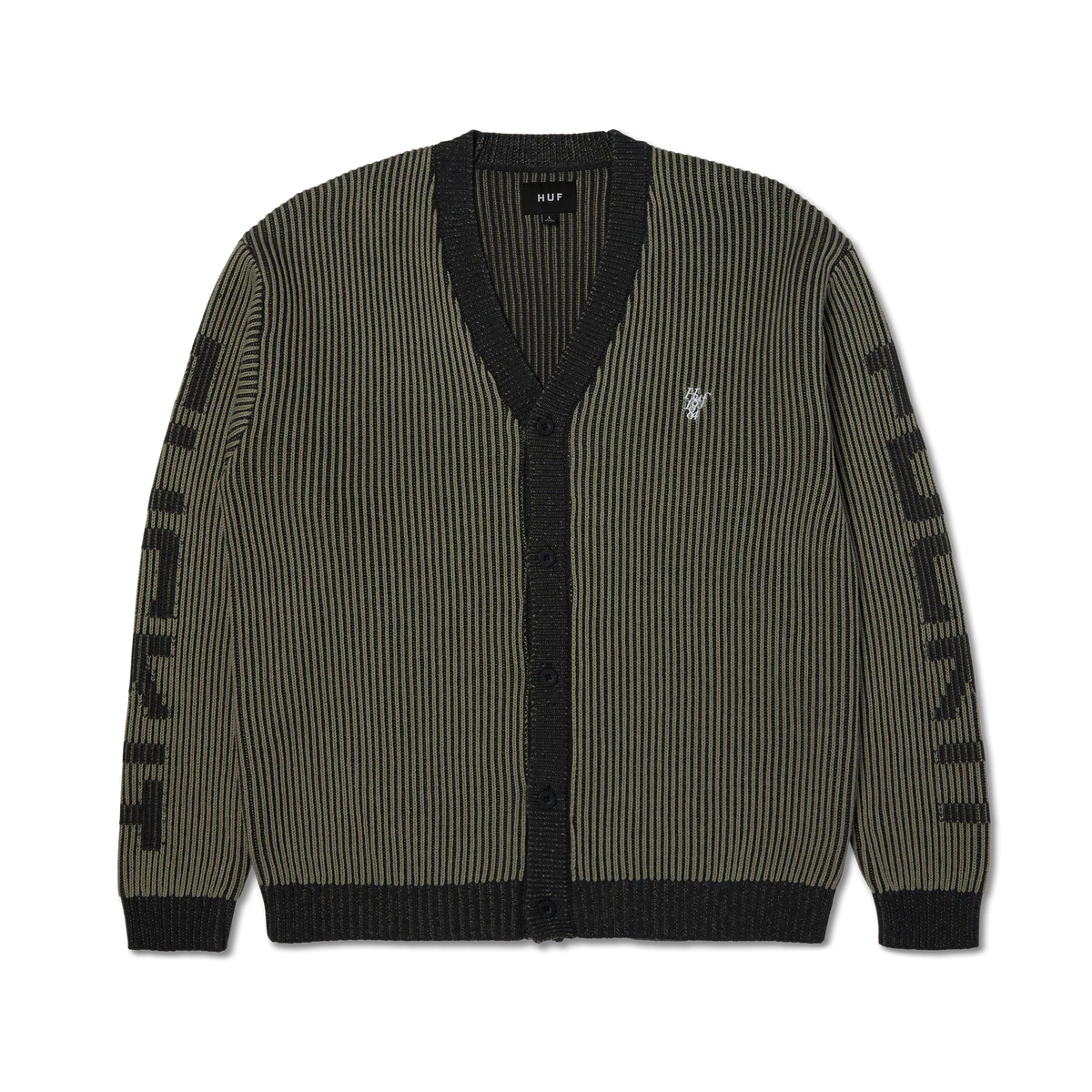HUF repeater cardigan black