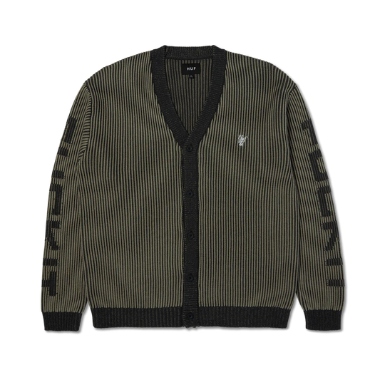 HUF repeater cardigan black