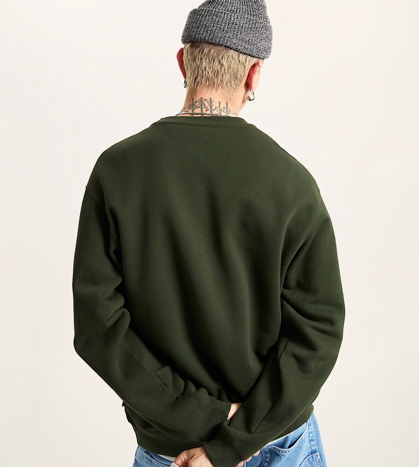 Vans left chest loose crew green