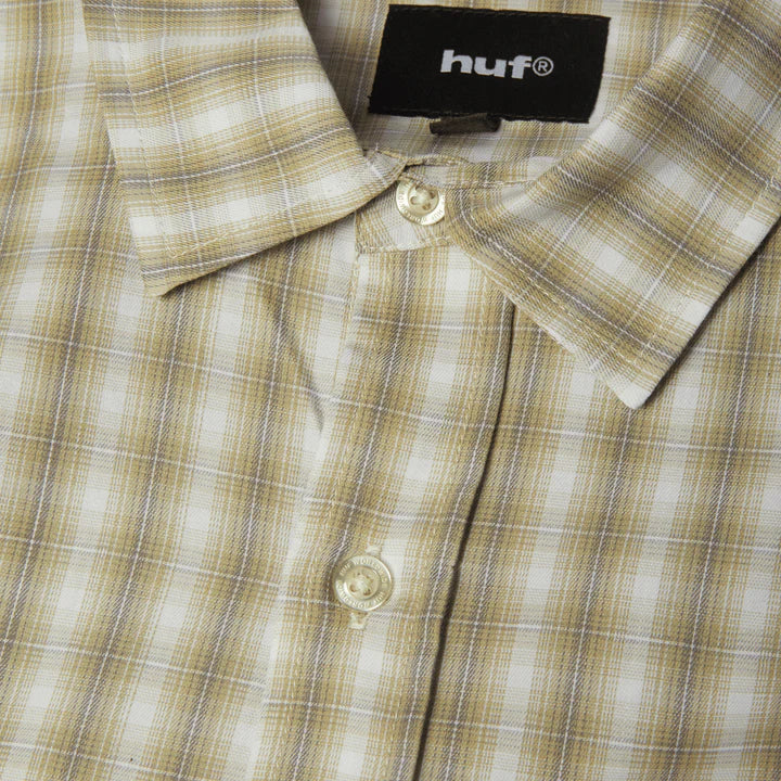 HUF H star Ls plaid shirt putty