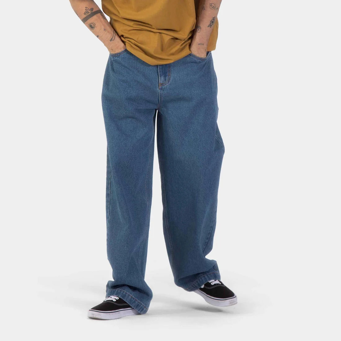 Santa Cruz big streight leg pant classic blue